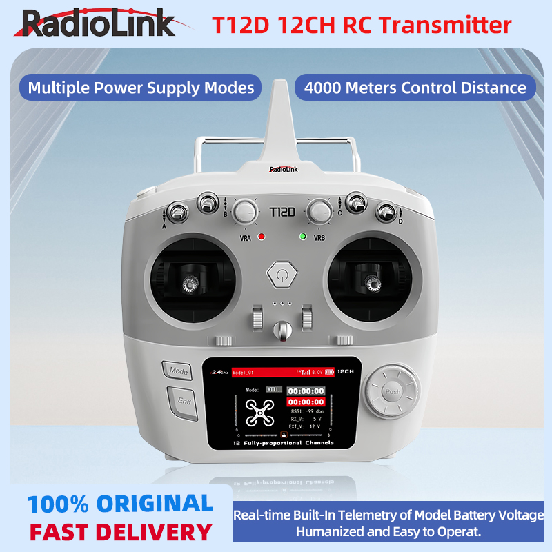 Radio Transmitter 2.4Ghz - Trasmettitore RC RadioLink T12D a 12