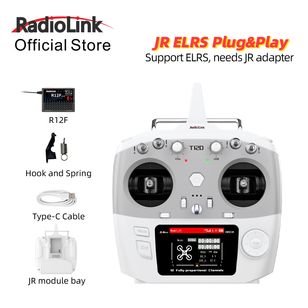 Radio Transmitter 2.4Ghz - Modulo RadioLink T12D JR 12CH 2.4GHz