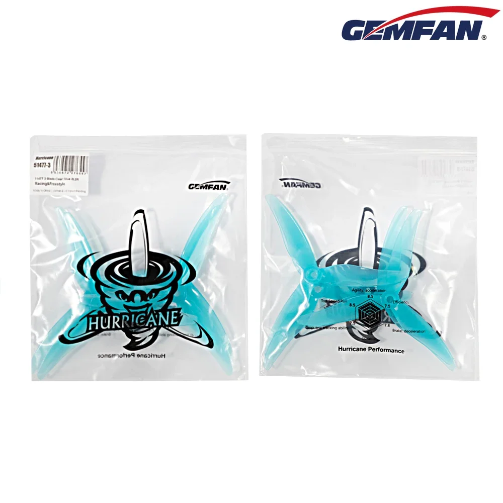 5 Inch Propeller - 10 paia (10CW + 10CCW) Gemfan