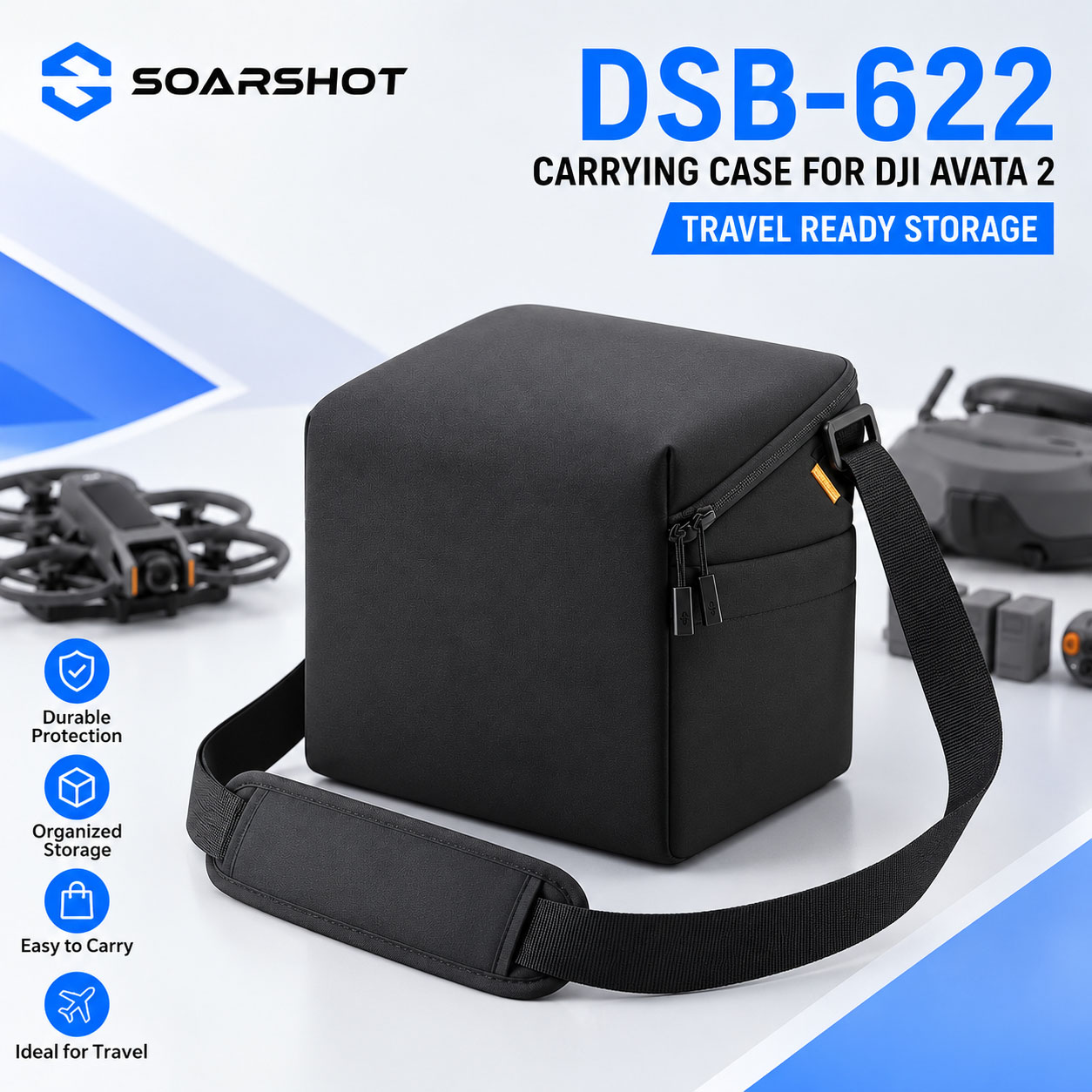 Drone Goggles Dji - Borsa da Trasporto SOARSHOT per DJI