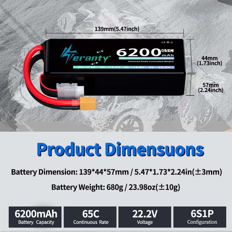 Batteria Lipo TERANTY 6S 6200m - Lipo Battery 6S recensione e prezzo