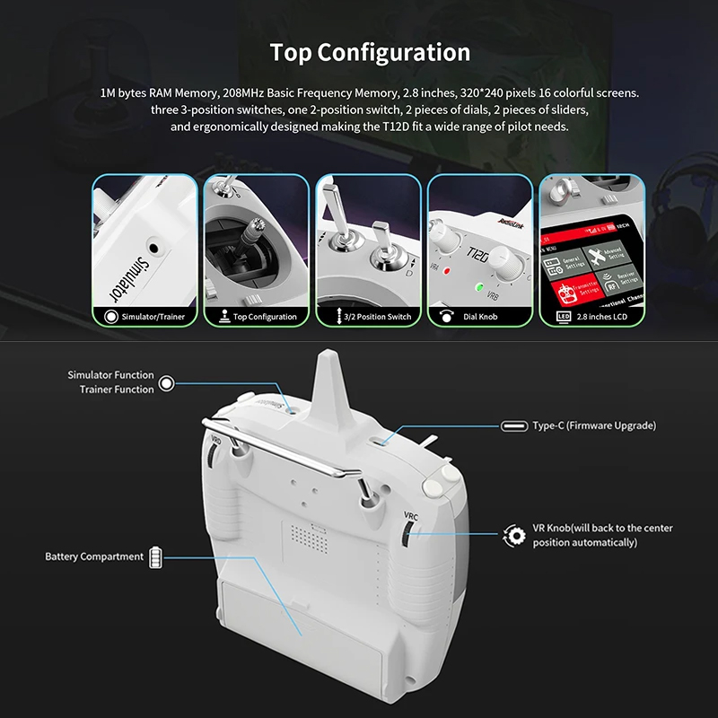 Trasmettitore RC RadioLink T12 - Radio Transmitter 2.4Ghz recensione e prezzo