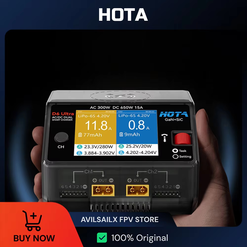 Caricabatterie HOTA D6 Ultra G - Balance Charger Rc recensione e prezzo
