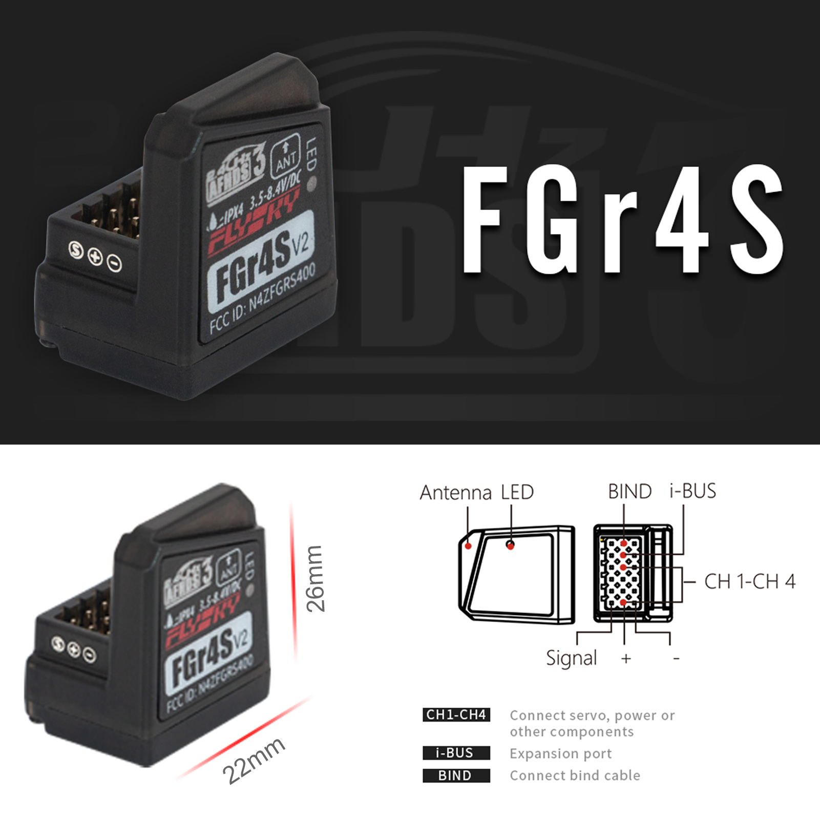 Ricevitore Flysky FGR4S V2 AFH - Flysky Transmitter recensione e prezzo