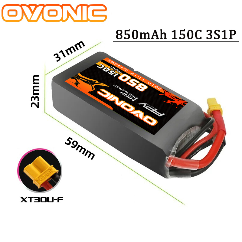 Batteria Lipo OVONIC 150C 850m - Lipo Battery 4S recensione e prezzo