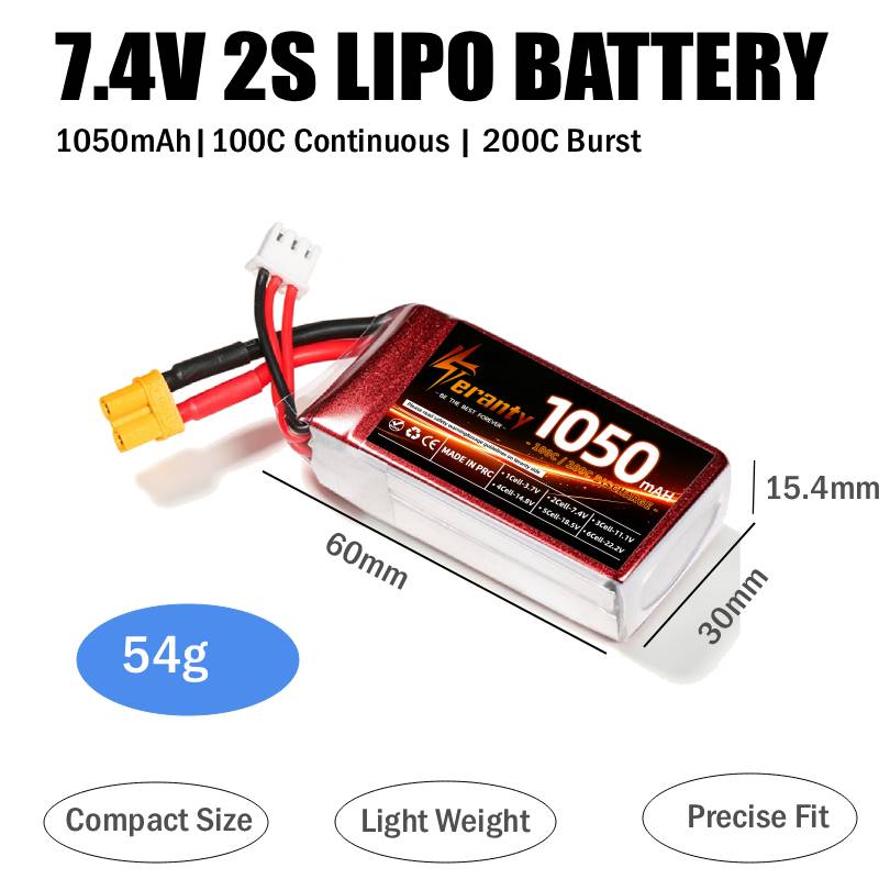 2PCS Batteria Lipo RC 1050mAh  - Lipo Battery 4S recensione e prezzo