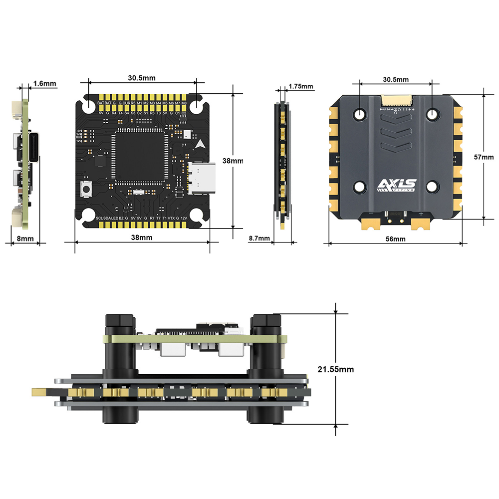 Axisflying Argus Pro ECO F722  - 4 In 1 Esc recensione e prezzo
