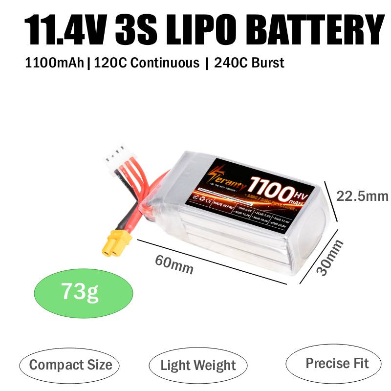Pacco batteria LiPo Teranty 2S - Lipo Battery 6S recensione e prezzo