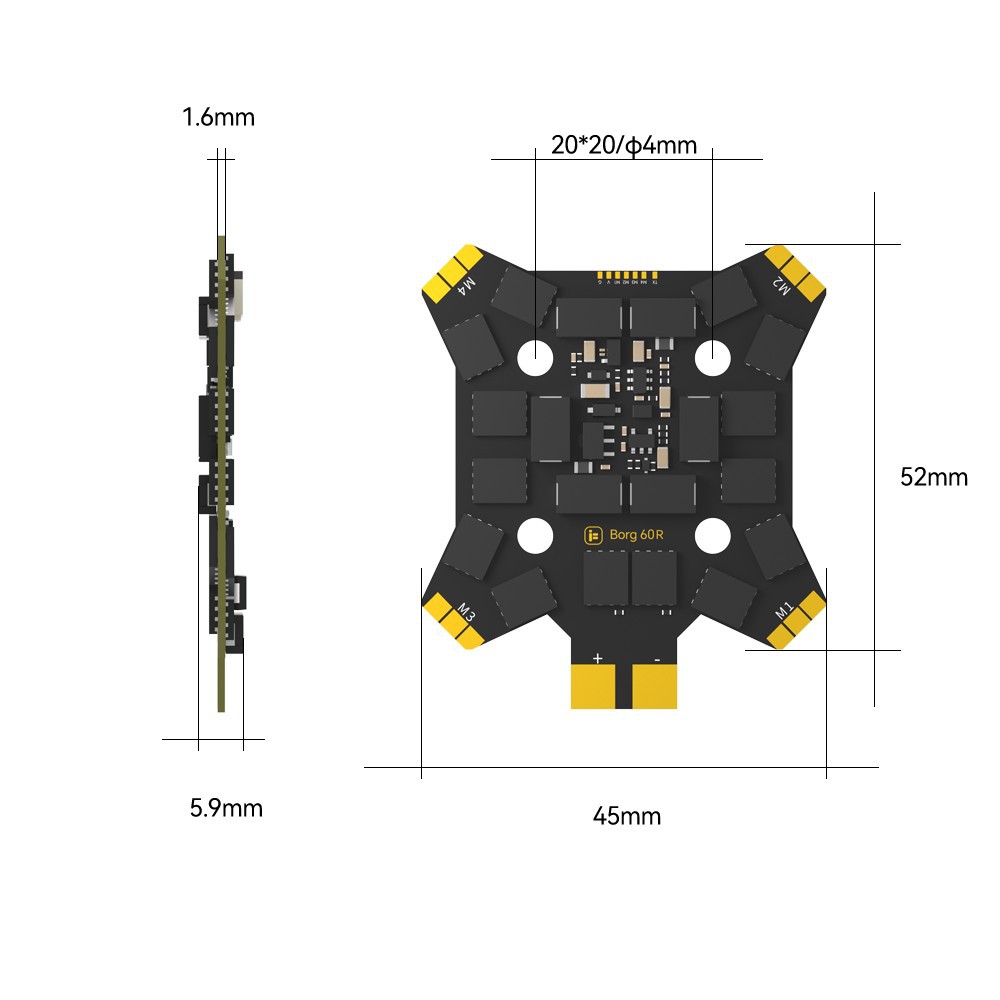 iFlight Borg Mini H7 (ICM42688 - 4 In 1 Esc recensione e prezzo