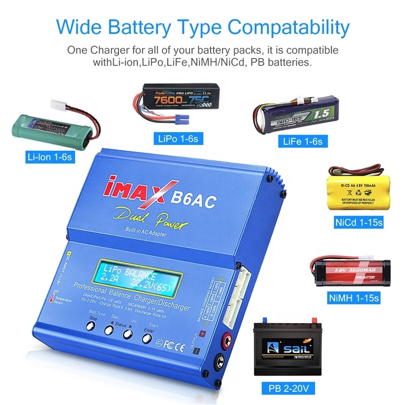 Caricatore IMAX B6AC RC 80W 6A - Lipo Battery 6S recensione e prezzo